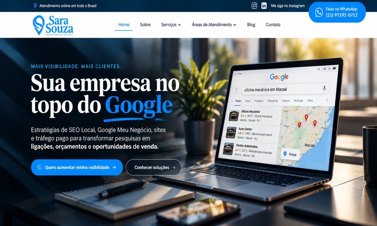 Presença digital e posicionamento no Google
